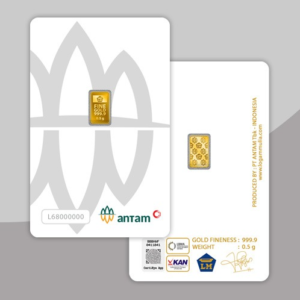 Emas ANTAM Logam Mulia Certicard - 0.5 Gram