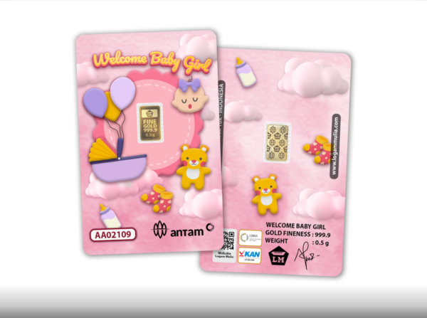 Welcome Baby Girl - 0.5 Gram